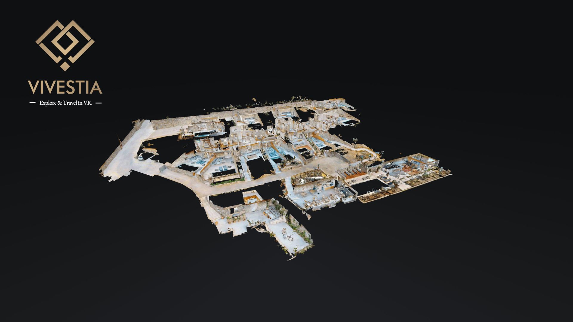 360 virtual tour panormos bay suites-vivestia | risk-free villas, hotels and cruises in vr